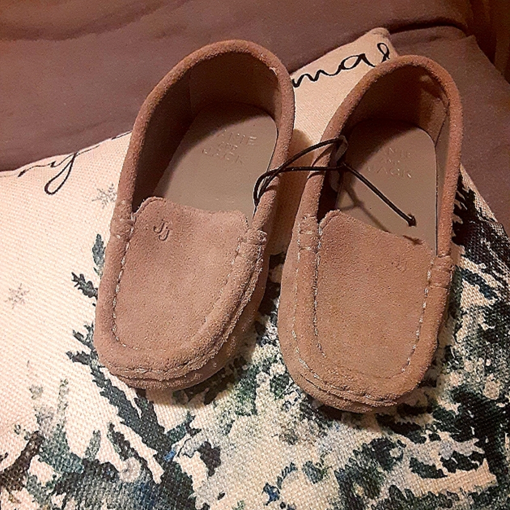 Janie and Jack suede drivers toddler 7